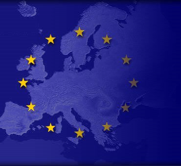 Imagen bandera y paises UE